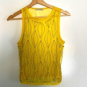 Zara embroidered tulle top